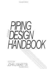 Cover of: Piping design handbook