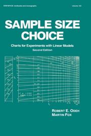 Sample size choice by Robert E. Odeh
