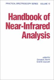 Cover of: Handbook of near-infrared analysis