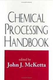 Cover of: Chemical processing handbook by edited by John J. McKetta.