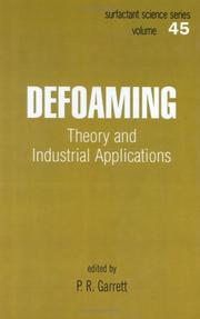 Cover of: Defoaming by edited by P.R. Garrett.