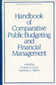 Cover of: Handbook of comparative public budgeting and financial management