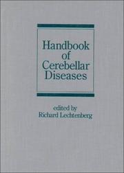 Cover of: Handbook of cerebellar diseases