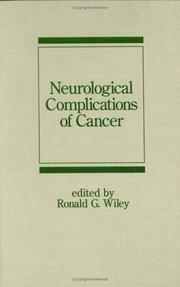 Cover of: Neurological complications of cancer