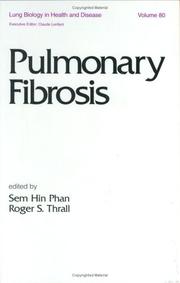 Cover of: Pulmonary fibrosis by edited by Sem Hin Phan, Roger S. Thrall.