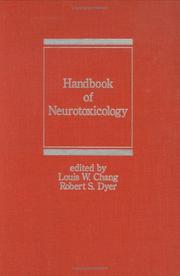 Cover of: Handbook of neurotoxicology