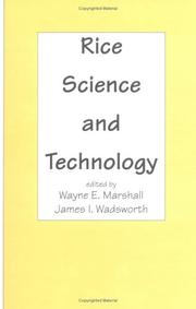 Cover of: Rice science and technology