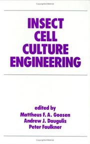 Cover of: Insect cell culture engineering