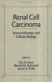 Cover of: Renal cell carcinoma: immunotherapy and cellular biology