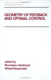 Cover of: Geometry of feedback and optimal control