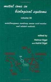 Cover of: Metal Ions in Biological Systems