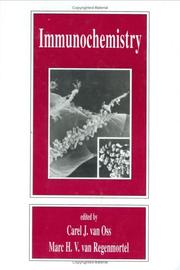Immunochemistry by Carel J. Van Oss, Marc Hubert Victor van Regenmortel