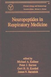 Cover of: Neuropeptides in respiratory medicine by edited by Michael A. Kaliner ... [et al.].