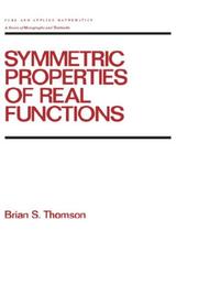 Cover of: Symmetric properties of real functions