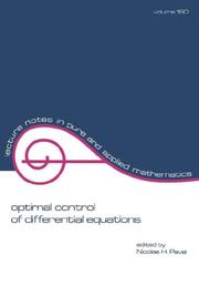 Cover of: Optimal control of differential equations: a festschrift in honor of Constantin Corduneanu