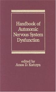 Handbook of autonomic nervous system dysfunction