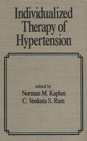 Cover of: Individualized Therapy of Hypertension (Fundamental and Clinical Cardiology, Vol 22)