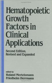 Cover of: Hematopoietic growth factors in clinical applications