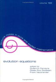 Cover of: Evolution equations