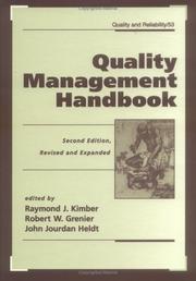 Cover of: Quality management handbook