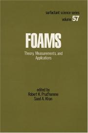 Cover of: Foams (Surfactant Science)