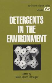 Cover of: Detergents in the environment