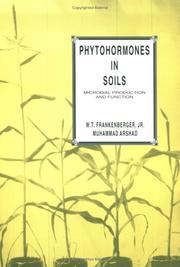 Cover of: Phytohormones in soils by W. T. Frankenberger