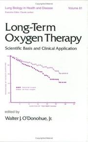 Cover of: Long-term oxygen therapy: scientific basis and clinical application