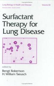 Cover of: Surfactant therapy for lung disease