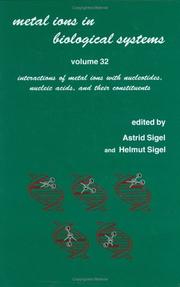 Cover of: Metal Ions in Biological Systems by 