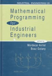 Cover of: Mathematical programming for industrial engineers