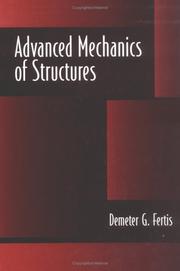 Cover of: Advanced mechanics of structures