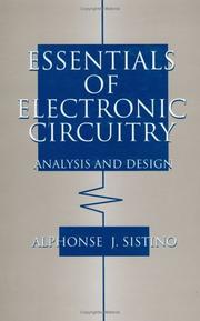 Cover of: Essentials of electronic circuitry by Alphonse J. Sistino