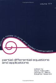 Cover of: Partial differential equations and applications: collected papers in honor of Carlo Pucci