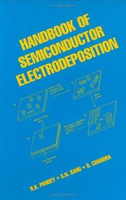 Cover of: Handbook of semiconductor electrodeposition