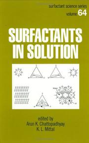 Cover of: Surfactants in solution