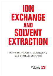 Cover of: Ion Exchange and Solvent Extraction by 