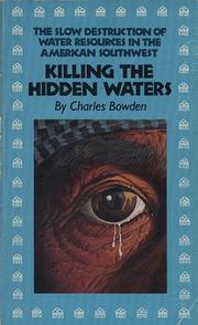 Cover of: Killing the hidden waters
