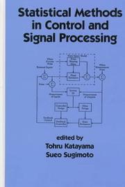 Cover of: Statistical methods in control and signal processing