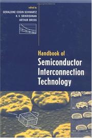Cover of: Handbook of Semiconductor Interconnection Technology