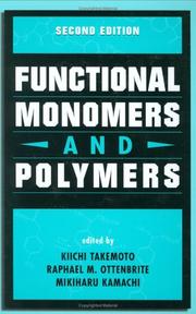 Cover of: Functional Monomers and Polymers, Second Edition