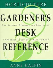 Cover of: Horticulture gardener's desk reference