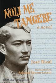 Cover of: Noli me tangere by José Rizal