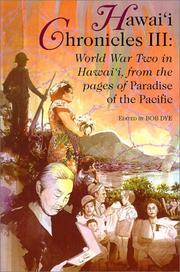 Cover of: Hawai'i Chronicles III by Bob Dye