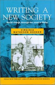 Cover of: Writing a New Society by Virginia Matheson Hooker