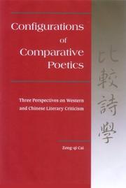 Configurations of comparative poetics by Zong-qi Cai