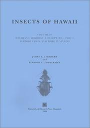 Cover of: Insects of Hawaii: Hawaiian Carabidae (Coleoptera), Part 1 : Introduction and Tribe Platynini (Zimmerman, Elwood Curtin//Insects of Hawaii)