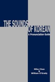 Cover of: Sounds of Korean by Miho Choo, William O'Grady