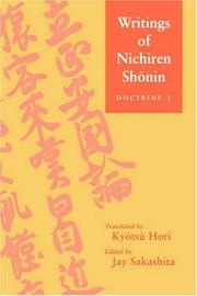 Cover of: Writings of Nichiren Shonin: Doctrine 1