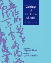 Cover of: Writings of Nichiren Shonin; Nin by Jay Sakashita